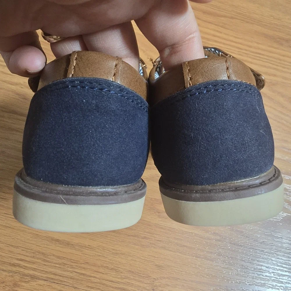 NWT Tahari Bryant Toddler Boys Brown Navy Dress Shoes Sz‎ 6 Cute Formal Wedding